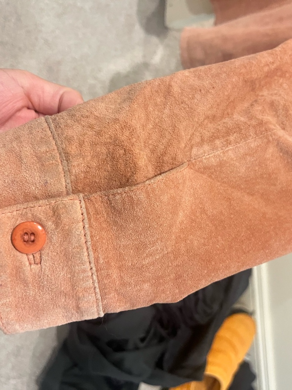Pendleton Suede Button-Front Jacket in Warm Rust - Picture 5 of 8